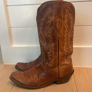 Old West Boots Women's Lf1529 Brown Genuine Leather Cowboy Boots Size 8